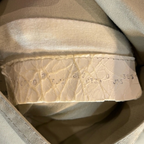 AQUASCUTUM Sz L (estimated) Aqua 5 Trench Coat Classic Cut Back Slit Buttons - Picture 10 of 12